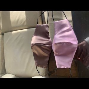 Silk masks that are reversible to black!